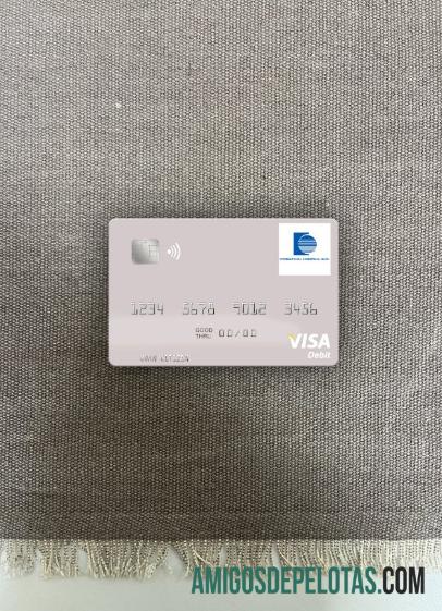 Senegal Banco Comercial Internacional Cartão de Débito Visa Photolook Front exemplo real